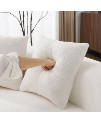 Streamdale Curved Teddy Velvet Sofa - Compact 4 Seater