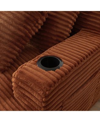 Compressible double chaise lounge with cupholders - No Assembly Required