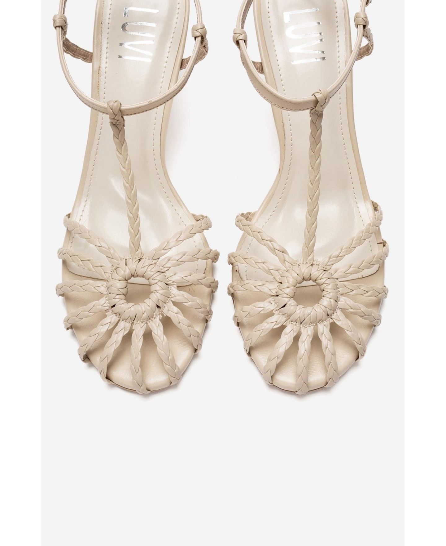 Женские туфли Prologue Shoes Gerald Woven Strap Stiletto, цвет: Бежевый — фото 6