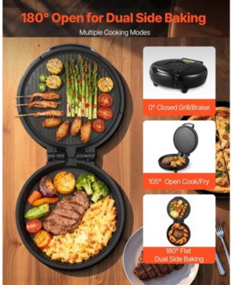 12 Inch Electric Pizza Oven, 1200W Pizza Maker with Nonstick Plate and Adjustable Temperature