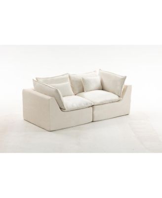 Cloud Couch Oversized Modular Sectional Sofa, 2-Seat