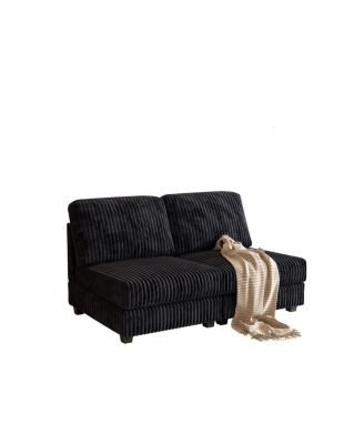 Double-seater Sofa, Comfortable Corduroy Fabric for Living Rooms