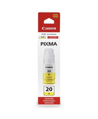 GI-20 Yellow Ink Bottle for G5020, G6020, G7020 PIXMA G Series MegaTank Printers, 70ml