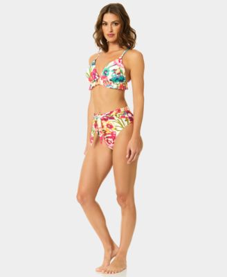 Women's V-Neck Triangle Ruffle Top