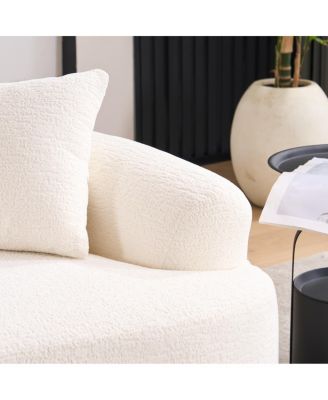 Streamdale Compact Chenille Sofa with 3 Decorative Pillows