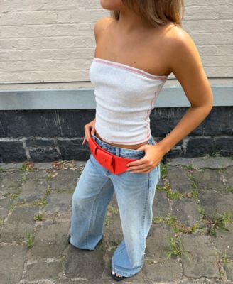 Women's Stevie Mid-Rise Wide-Leg Jeans