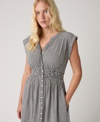 Women's Beatrice Button-Front Midi Dress