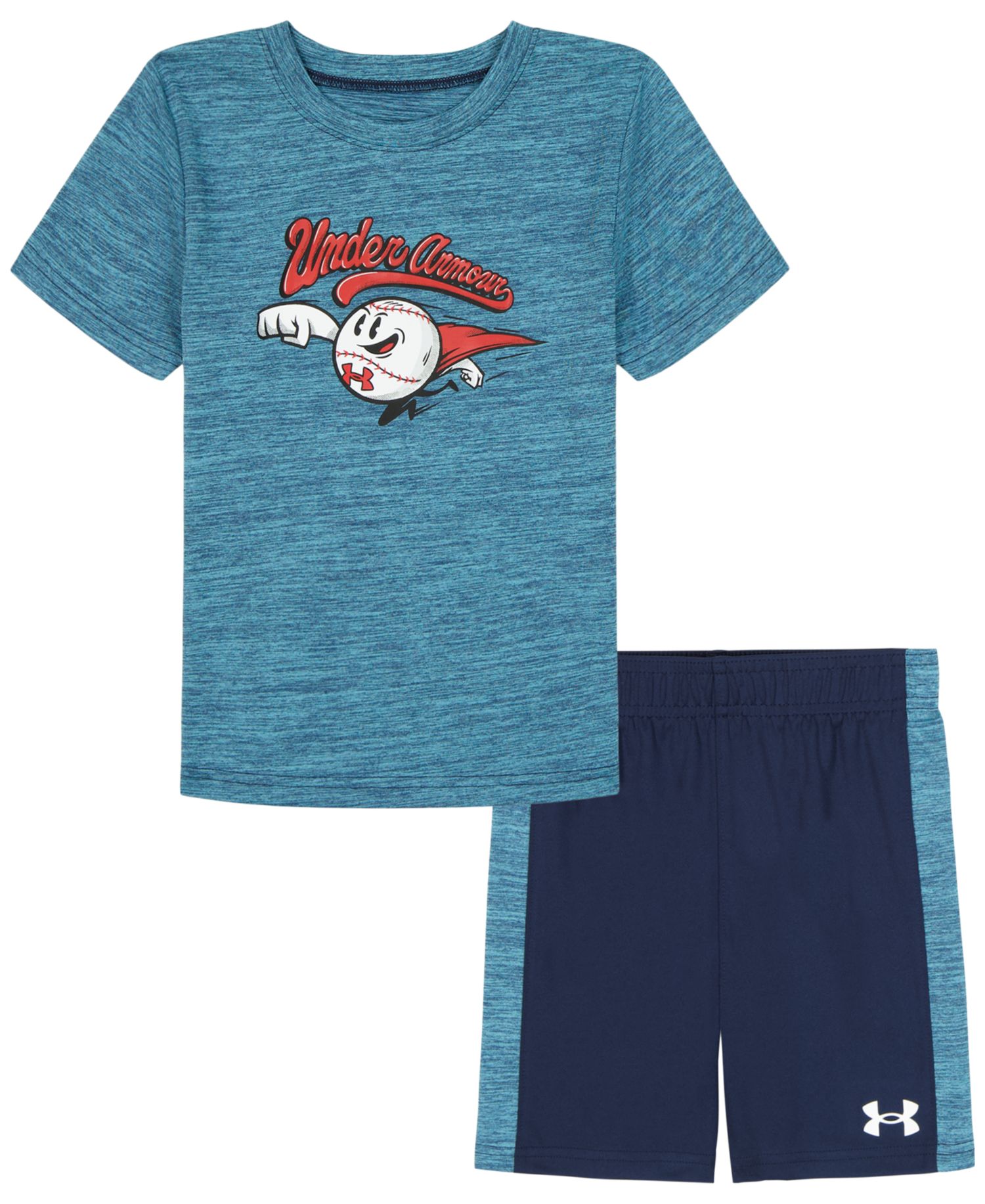 Boys' 2T-7 Crewneck T-Shirt and Shorts, 2-Piece Set