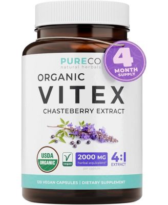 Organic Vitex Chasteberry Supplement for Women