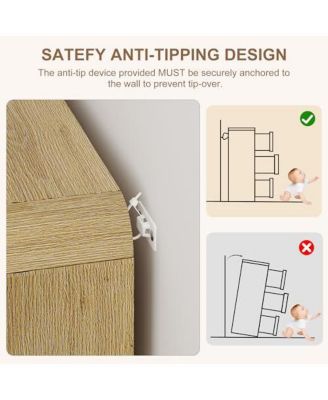 46''Wide Rattan Dresser,6 Drawer Dresser for Bedroom,Dressers & Chests of Drawers