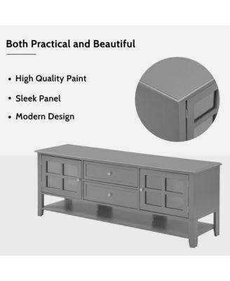 TV Stand for TVs up to 60", TV Cabinet with Modern Design, Media Console for Living Room, Bedroom