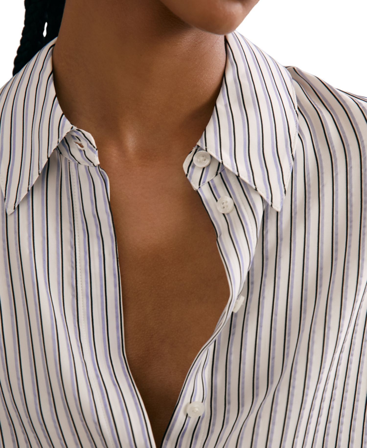 Women's Annika Stripe Concealed-Placket Shirt