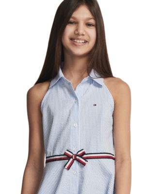 Girls' 7-16 Ithica Stripe Halter Dress