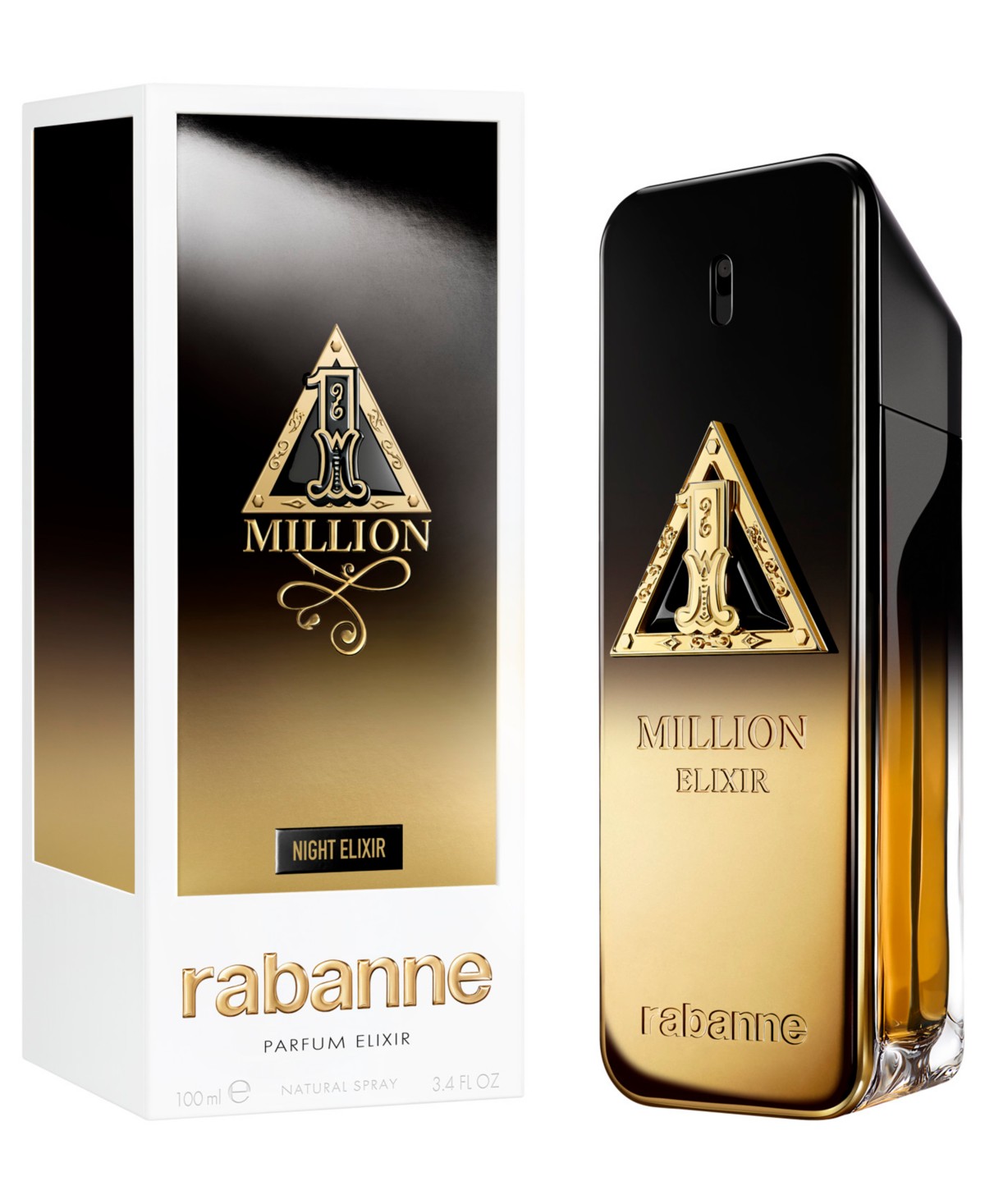 Мужские Rabanne 1 Million Night Limited Edition Elixir, 3.4 oz. — фото 3