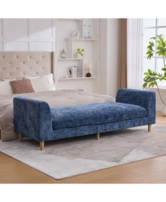 Streamdale Upholstered End of Bed Bench with Armrests & Bolsters