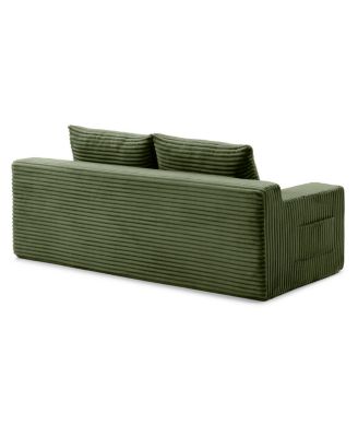 Streamdale  Furniture Memory Foam Cloud Loveseat Sofa, 2-in-1 Convertible Folding Couch Bed