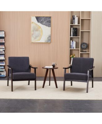 Modern medieval-inspired armchair with high back