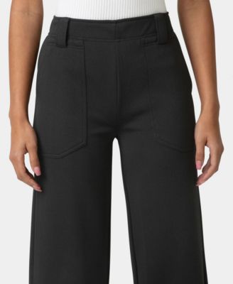 Women's Textured Cropped Wide-Leg Sleepwear Pant
