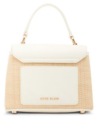 3D Cultivated Pearl Flower Mini Top Handle Satchel Bag