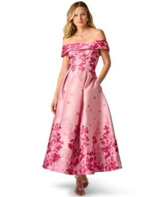 Women's Floral-Print Off-The-Shoulder Dress