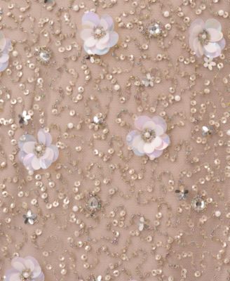 Women's Embellished Floral Sheath Dress