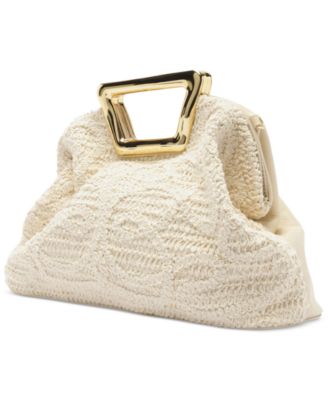 Amelia Medium Embroidery Snap Button Crossbody Bag