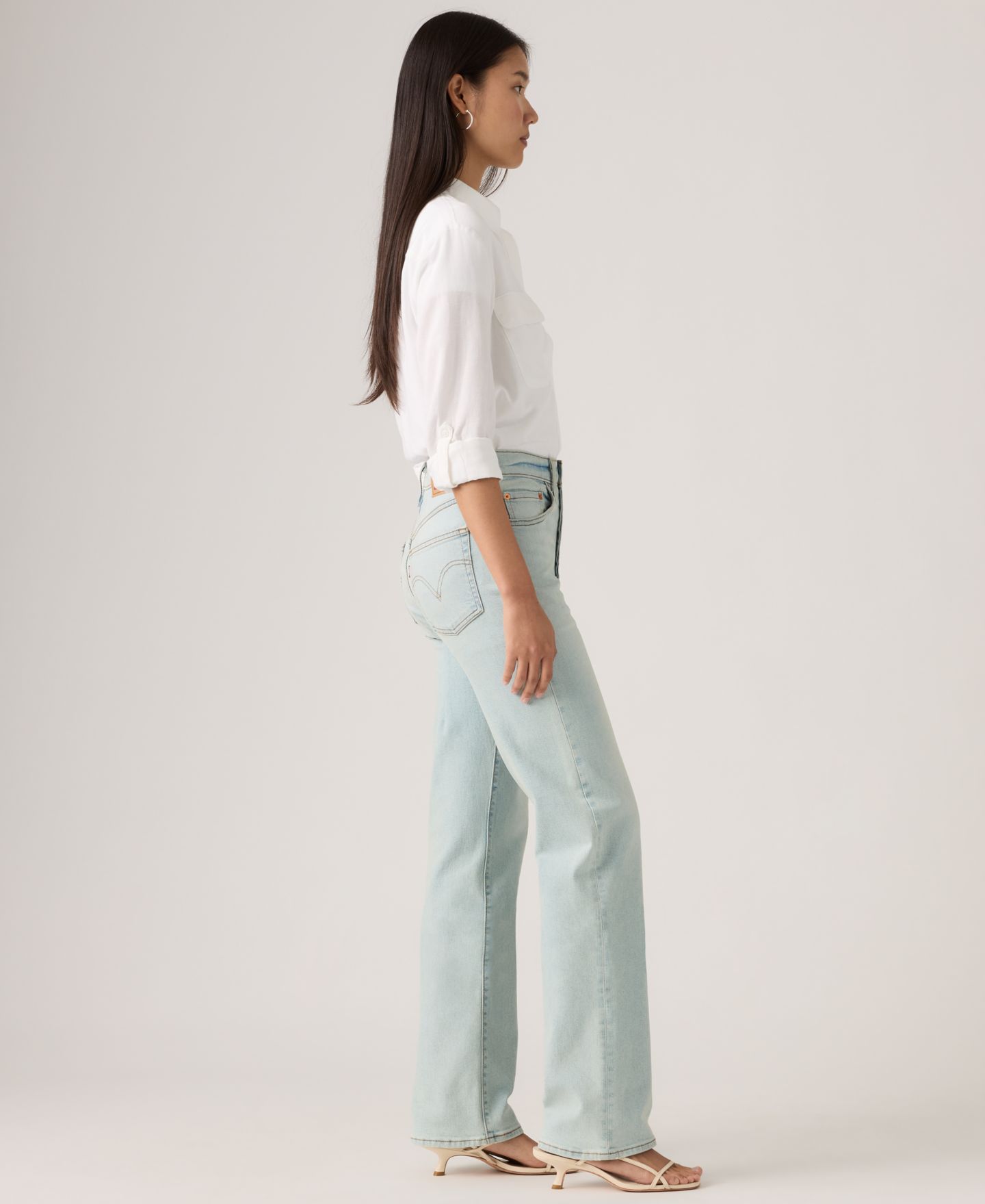 Женские джинсы Levi's Ribcage High-Rise Straight Full Length, цвет: Project Parallel — фото 3