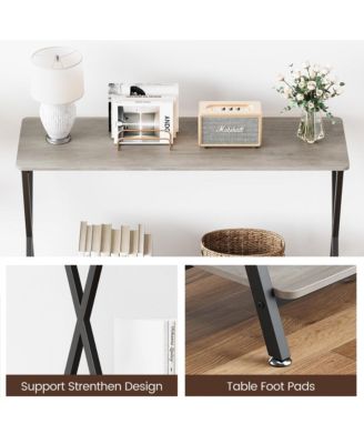 41.3" Narrow Industrial Console Table