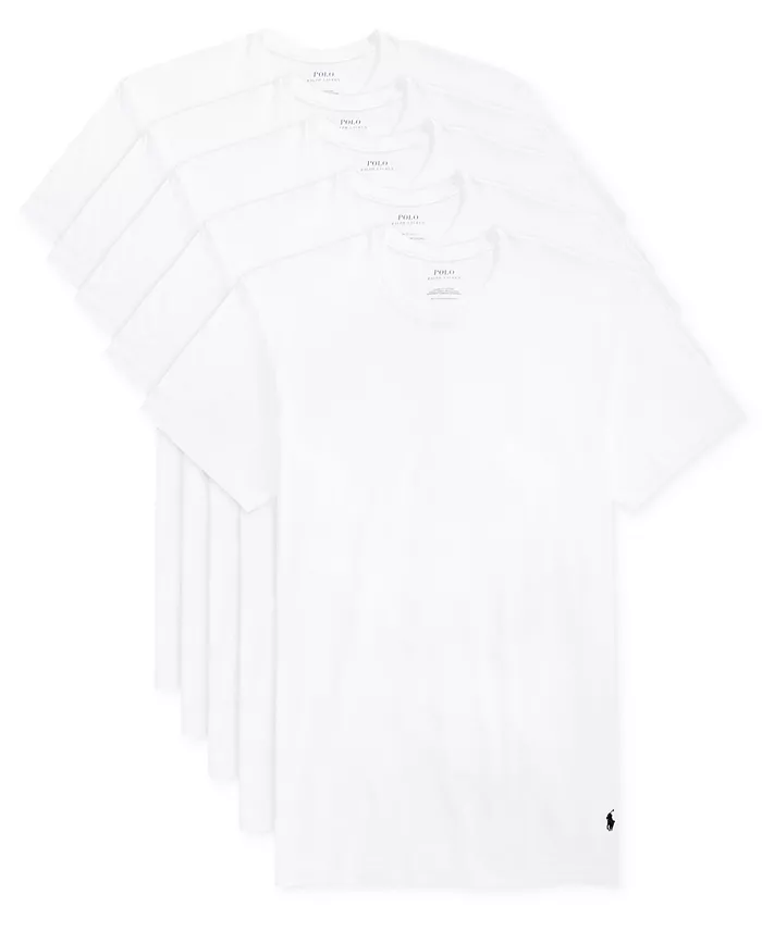 Men's 5-Pack Slim Fit Classic Cotton Crewneck Undershirts
