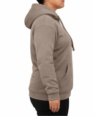 Women's Blue Ice Loose Fit Super Heavyweight Fleece-Lined Pullover Hoodie