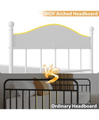 Daybed Metal Foldable Frame Double-Sized Sofa Bed Heavy Duty Steel for Living Room Bedroom Guest