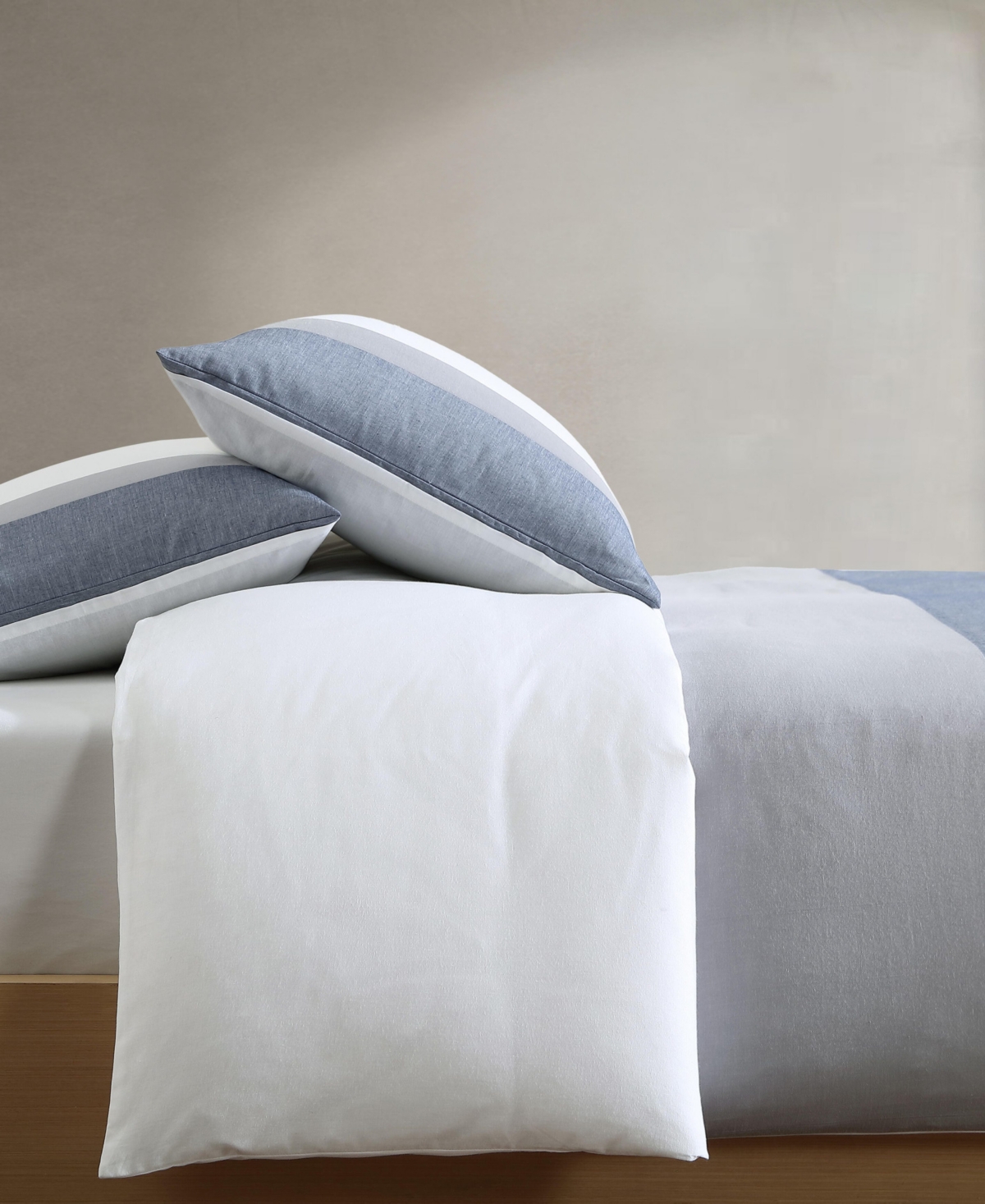 Calvin Klein Chambray Handkerchief 3-Pc. Duvet Cover Set