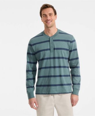 Men's Long Sleeve Slub Henley