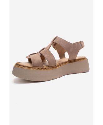 Women's Loin Leather Platform Sandal