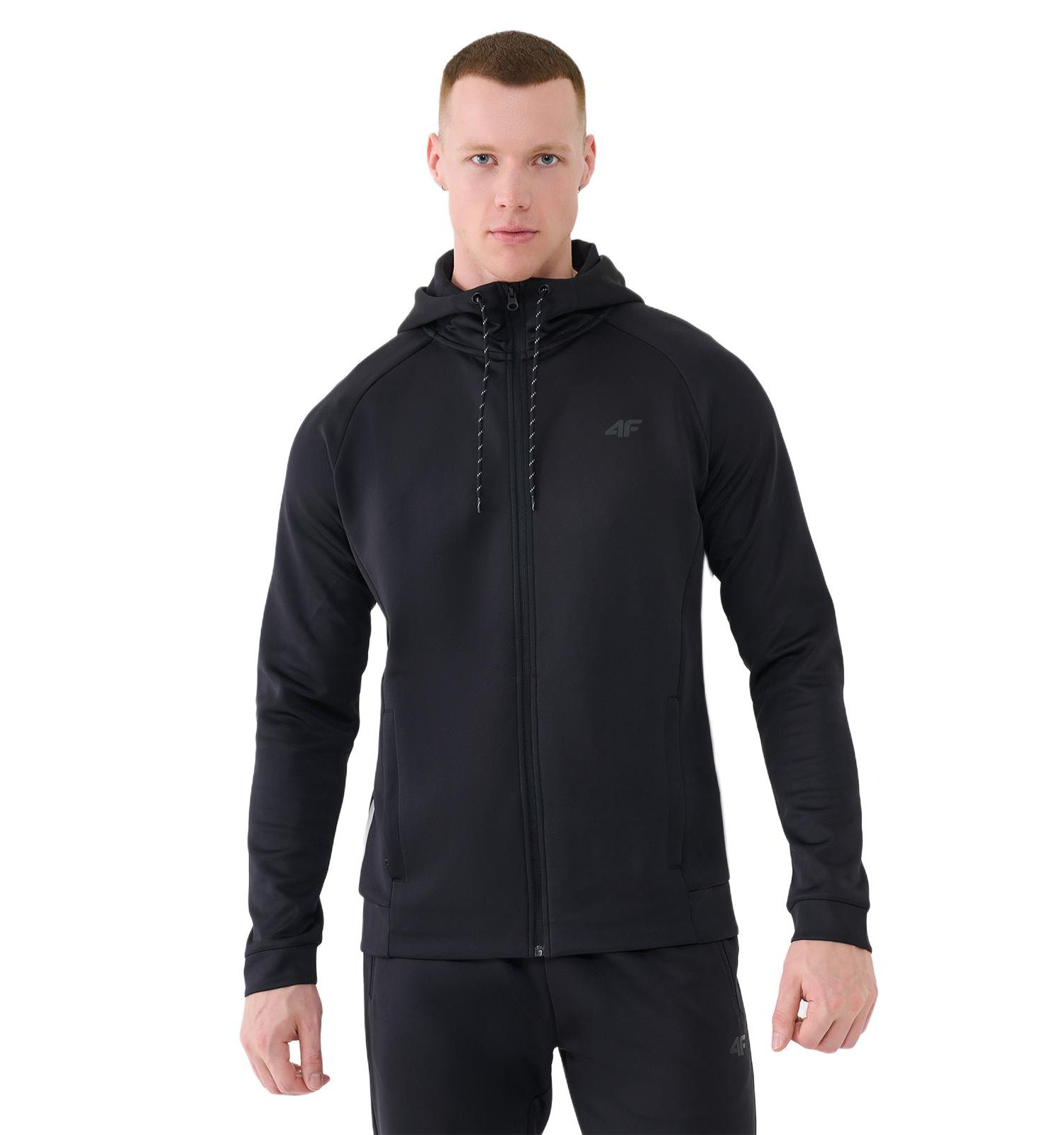 Men's Zipped Hooded Quick-Drying Training Sweatshirt