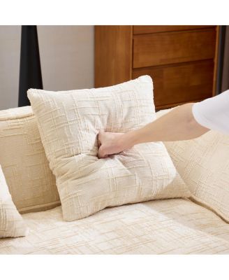 Chenille L-Shaped Sofa - Soft, Durable, Space-Saving Design