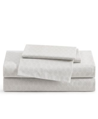 Line Palms 200-Thread Count Washed Cotton 4-Pc. Sheet Set, King