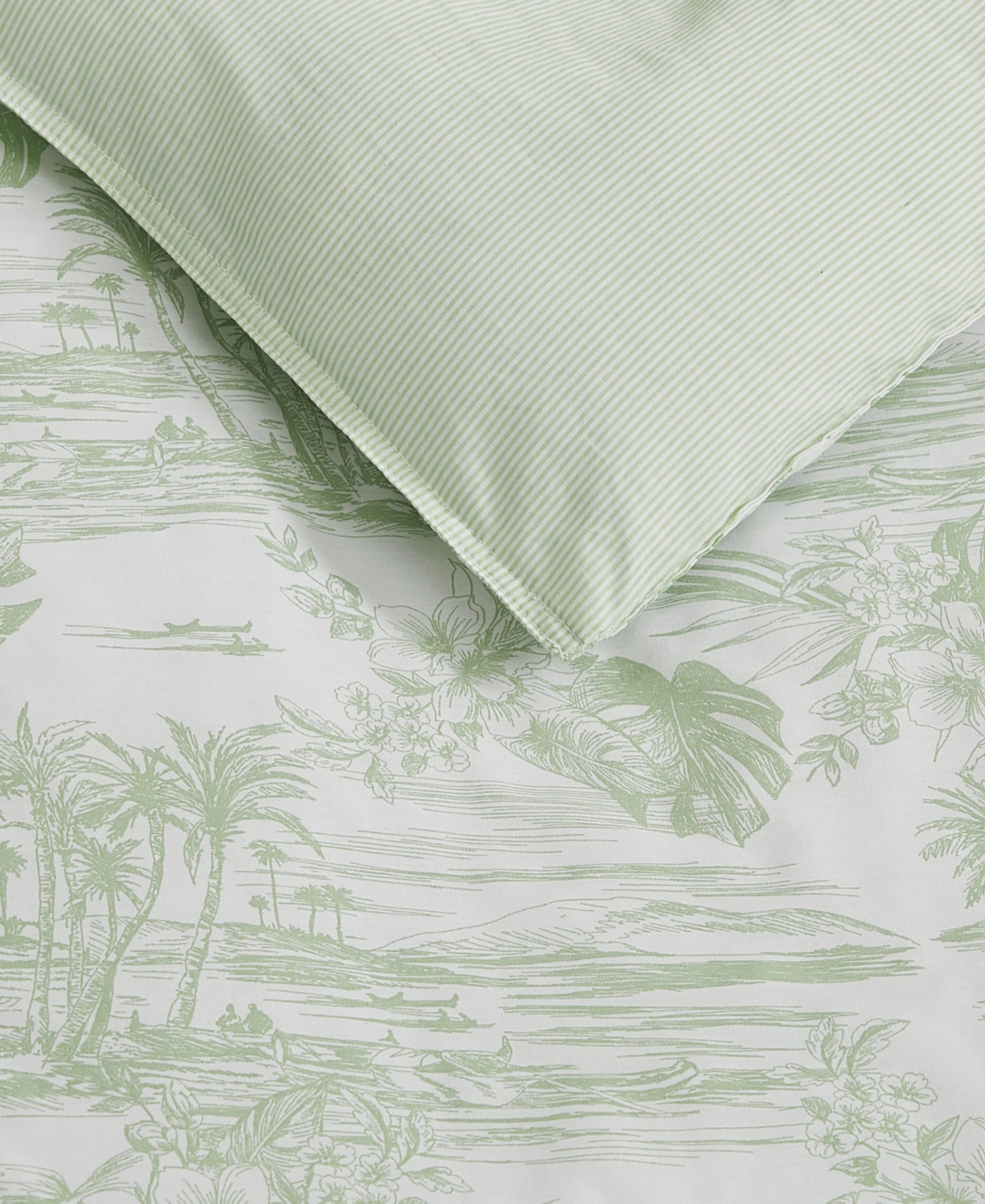 Tommy Bahama Home Beach Bluff Toile Cotton 3-Pc. Comforter Set