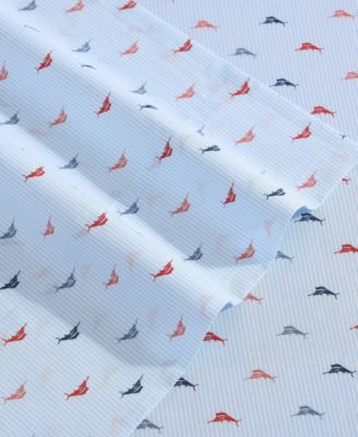 Iconic Marlin 200-Thread Count Washed Cotton 4-Pc. Sheet Set, King