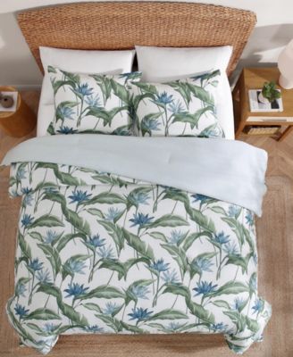 Birds of Paradise Cotton 3-Pc. Comforter Set, Full/Queen