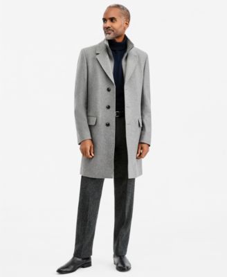 Men's Classic-Fit Wool-Blend Overcoat