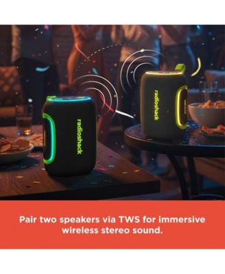 40W IPX5 Live Sound Portable Speaker  Black and Green