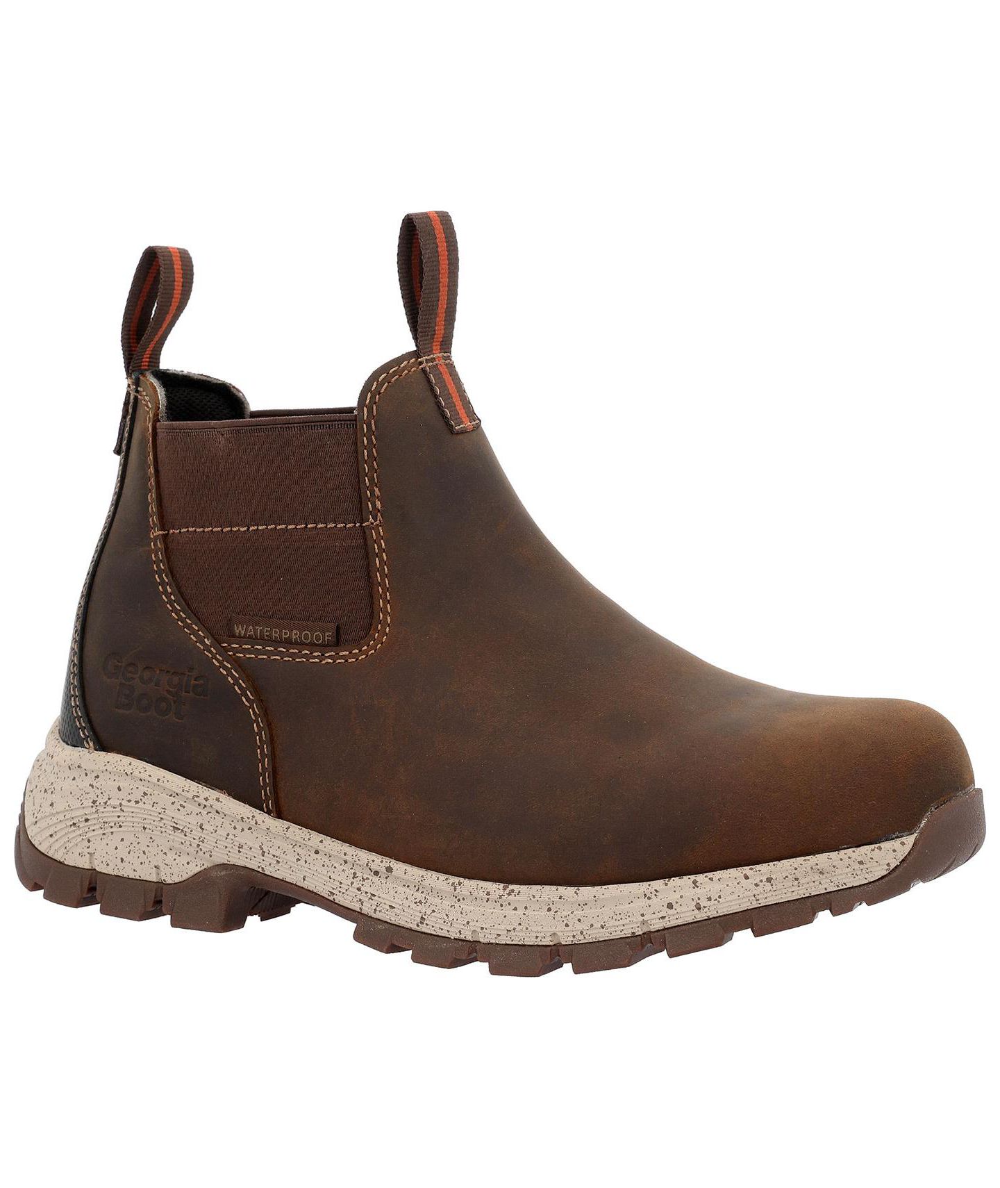 Женские ботинки GEORGIA BOOT Waterproof Alloy Toe Chelsea Work Boot, цвет: Коричневый — фото 1