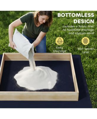 Wooden box with Digger, Kids box Outdoor with 360degree(s) Rotating Seat