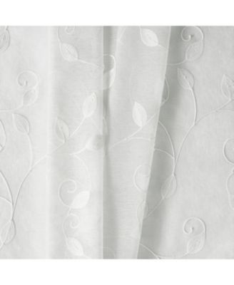 Chatham 100% Polyester Embroidered Sheer Rod Pocket Curtain Panel 52" x 84"