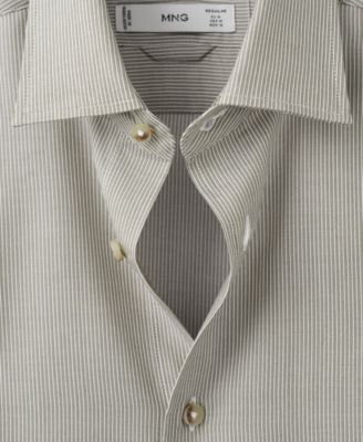 Men's Lyocell Striped Regular-Fit Shirt