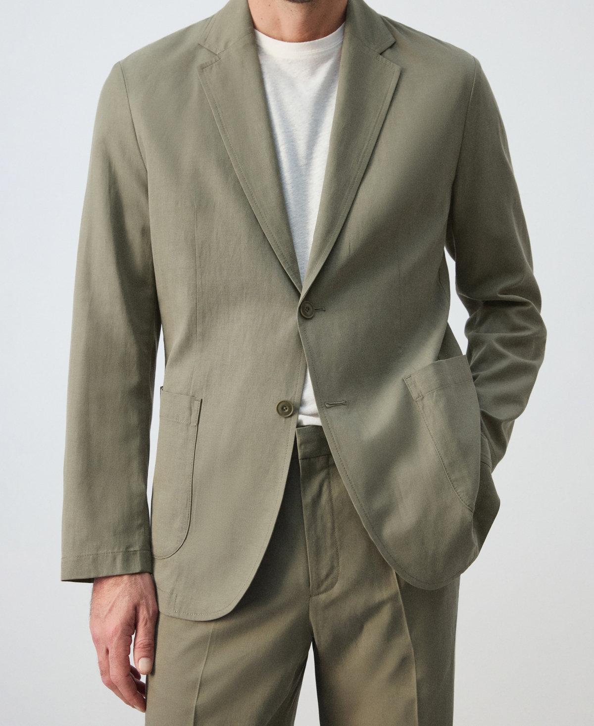 Mango Men's Linen-Lyocell Blend Slim-Fit Suit Blazer