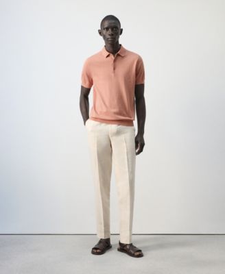 Men's Cotton Fine-Knit Polo Shirt