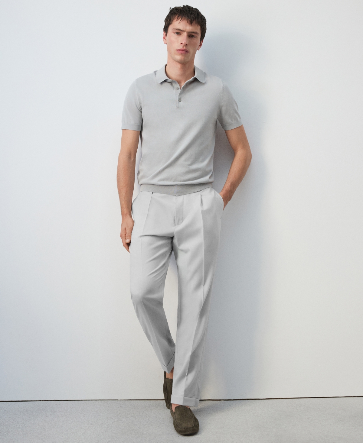 Mango Men's Cold Wool Regular Fit Pants