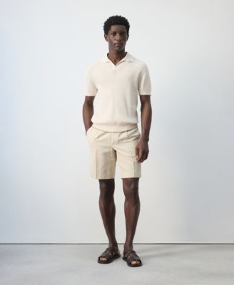 Men's Contrast Trim Cotton Polo Shirt